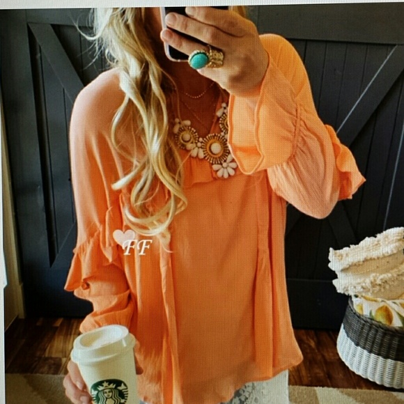 New Arrival. Ruffled long sleeve blouse - Picture 2 of 6